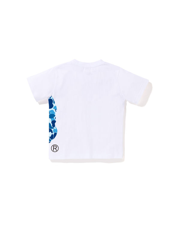 Camiseta Bape ABC Camo Side Big Ape Head Niños Blancas | EHQJR-4651