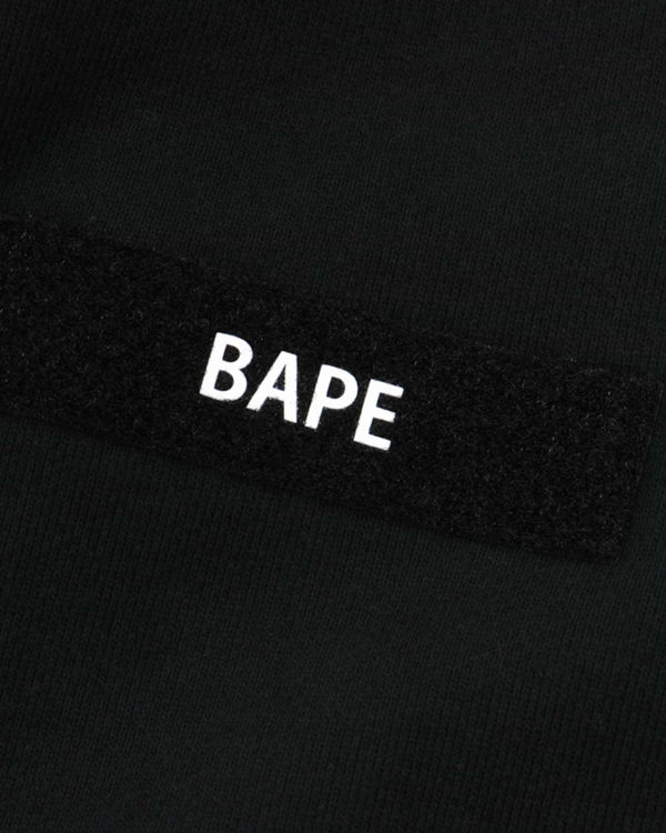 Sudadera Con Capucha Bape Military Patch Heavy Weight Hombre Negras | HYDMN-6104