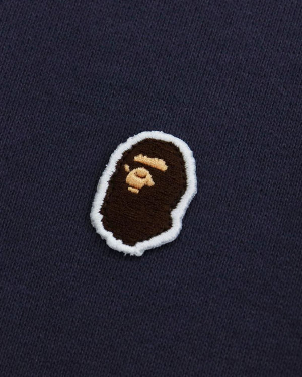 Sudaderas Bape Ape Head One Point Relaxed Fit Crew Neck Hombre Moradas Oscuro | QTXSB-9451